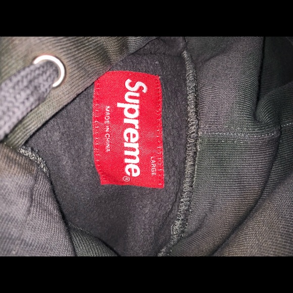 SUPREME OVERDYED HOODIE SWEATSHIRT BLACK Camouflage New with tags - Picture 5 of 6